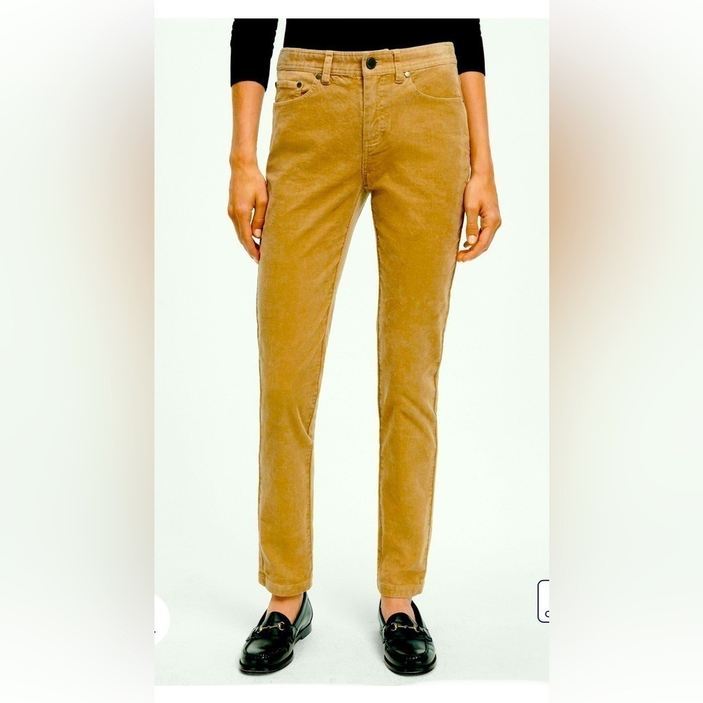 Brooks brothers stretch cotton corduroy 5 pocket pants high waisted size 2